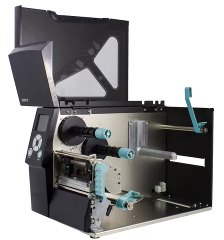 GoDex ZX420i+ Pro industrial label printer angled view