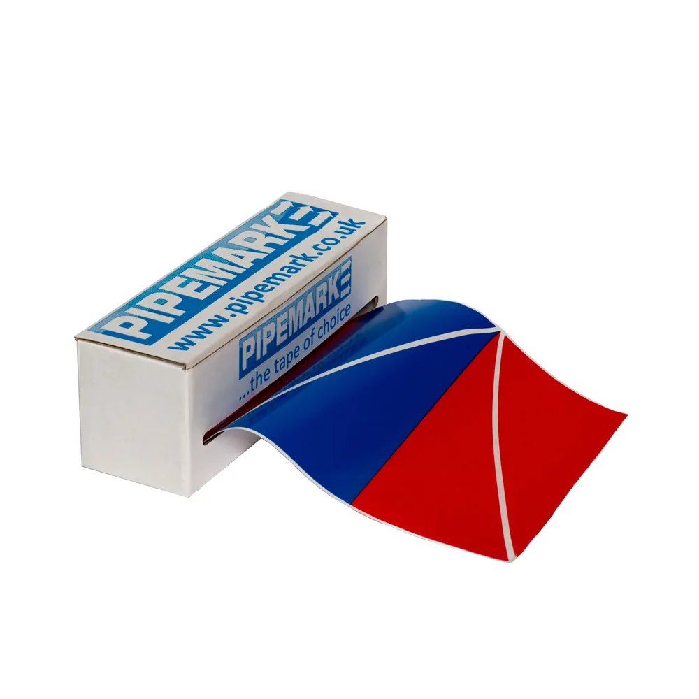 OUTD ULTRA BOX - CONDITIONED AIR blue/red (Duct Ultra)  Ductm01 Ultra) (1 box) (QTY-50 Triangles/Roll)